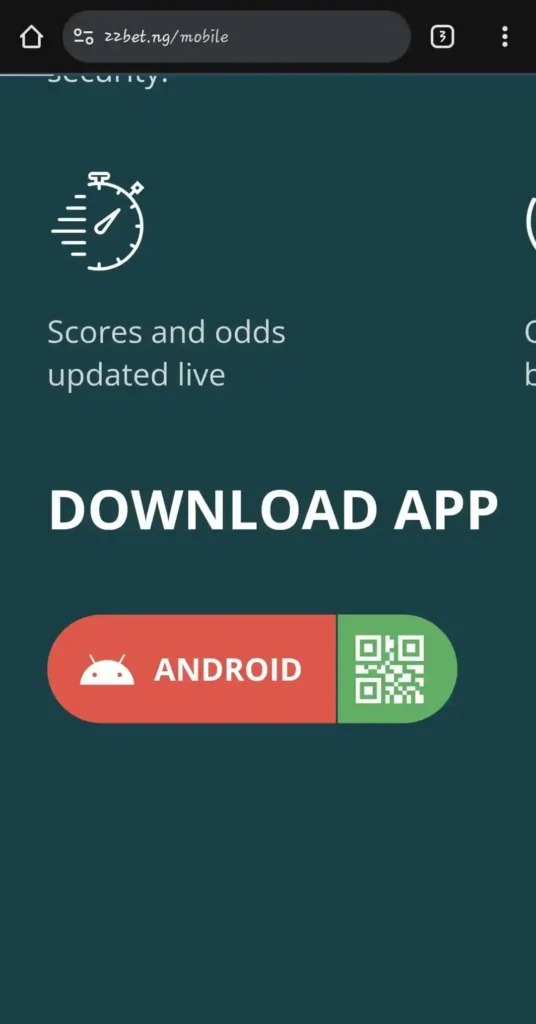 Downloading 22bet apk file