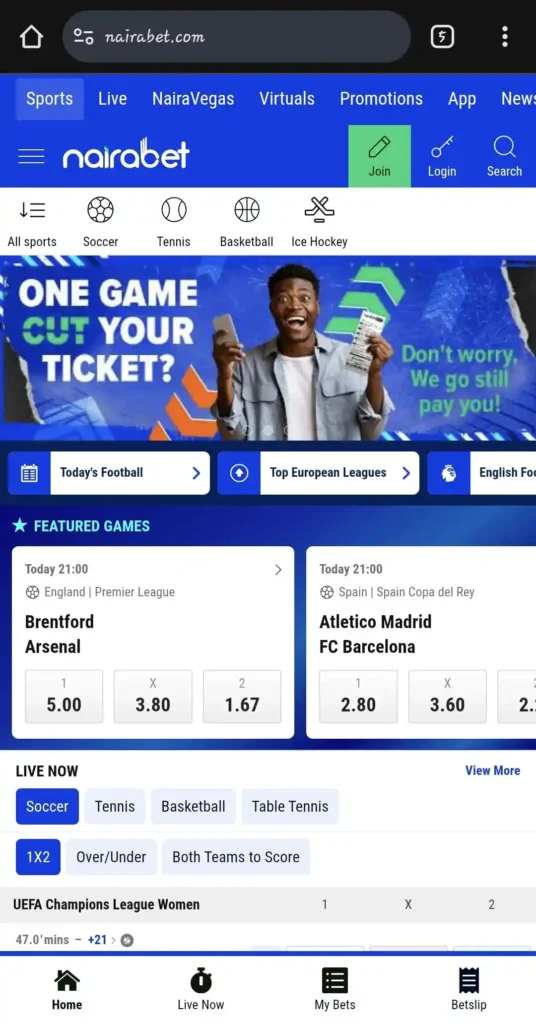 Nairabet mob website