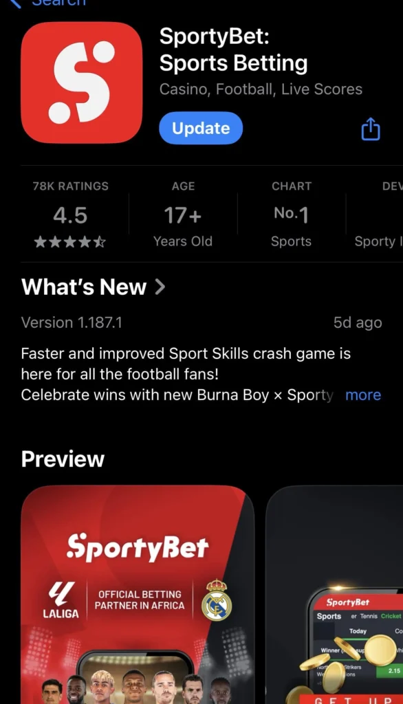 Sportybet app