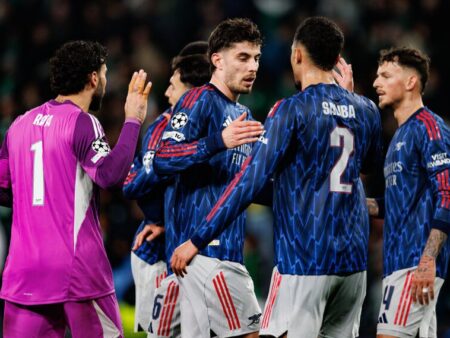 Injury embattled Arsenal target UCL history