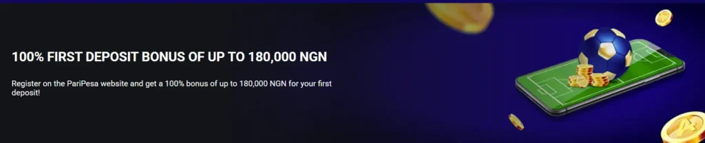 Paripesa sign up bonus