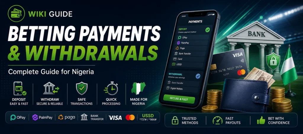 Betting payments & withdrawals