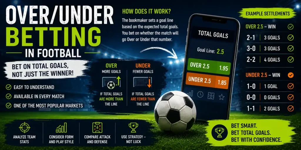over and under football betting page