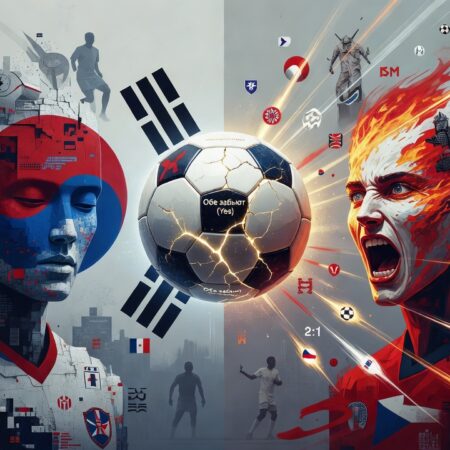 Prediction for the match South Korea ― Czech Republic 12.06.2026. Two equal teams will exchange goals